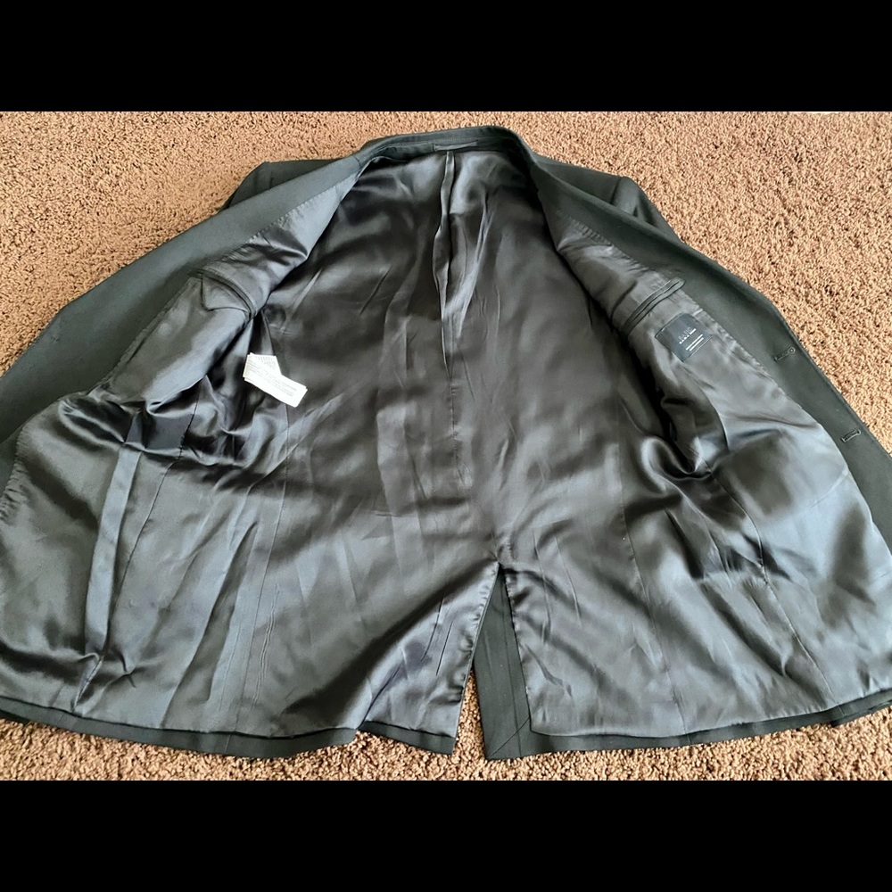 Like new, Zara Man Basic Sport Coat in Black - Picture 4 of 6